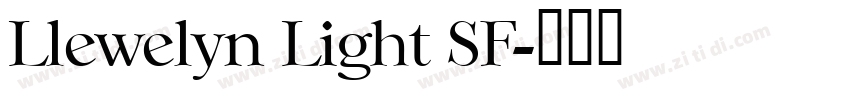 Llewelyn Light SF字体转换